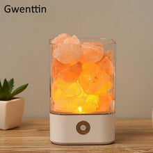 Load image into Gallery viewer, Himalayan Salt Lamp USB Crystal Natural Led Lava Lamp Bedside Fixtures Luminaira Decor