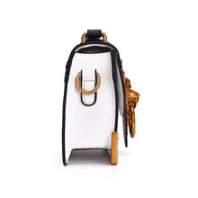 Load image into Gallery viewer, Shoulder Bag Fashion Metal Lion Head Square Pack Crossbody Package