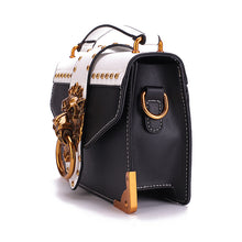 Load image into Gallery viewer, Shoulder Bag Fashion Metal Lion Head Square Pack Crossbody Package