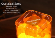 Load image into Gallery viewer, Himalayan Salt Lamp USB Crystal Natural Led Lava Lamp Bedside Fixtures Luminaira Decor