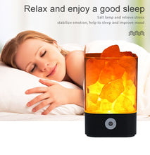 Load image into Gallery viewer, Himalayan Salt Lamp USB Crystal Natural Led Lava Lamp Bedside Fixtures Luminaira Decor