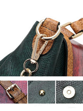 Load image into Gallery viewer, Handbags Luxury Snake Serpentine Shoulder Bag Tote Patchwork