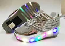 Load image into Gallery viewer, Roller Skate LED Light Shoes For Children Kids Sneakers With Wheels One wheels