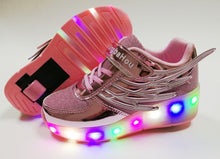 Load image into Gallery viewer, Roller Skate LED Light Shoes For Children Kids Sneakers With Wheels One wheels