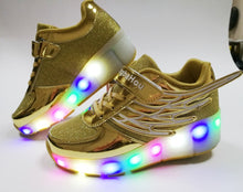 Load image into Gallery viewer, Roller Skate LED Light Shoes For Children Kids Sneakers With Wheels One wheels