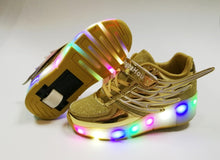 Load image into Gallery viewer, Roller Skate LED Light Shoes For Children Kids Sneakers With Wheels One wheels