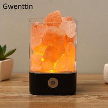 Load image into Gallery viewer, Himalayan Salt Lamp USB Crystal Natural Led Lava Lamp Bedside Fixtures Luminaira Decor