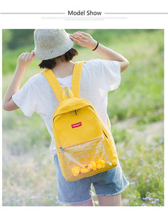 Waterproof Backpack Transparent Female Kanken Backpacks Canvas Duck Casual Travel School Bags