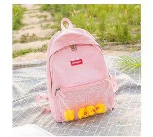 Waterproof Backpack Transparent Female Kanken Backpacks Canvas Duck Casual Travel School Bags