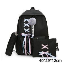 Load image into Gallery viewer, Backpacks Fashion Women 5 Set School Korean Design College School Bags For Teenage Girls Kids Shoulder Bag