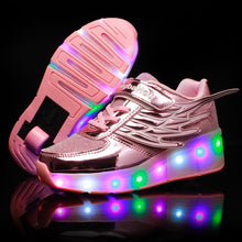 Load image into Gallery viewer, Roller Skate LED Light Shoes For Children Kids Sneakers With Wheels One wheels