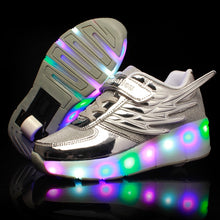 Load image into Gallery viewer, Roller Skate LED Light Shoes For Children Kids Sneakers With Wheels One wheels