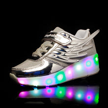 Load image into Gallery viewer, Roller Skate LED Light Shoes For Children Kids Sneakers With Wheels One wheels