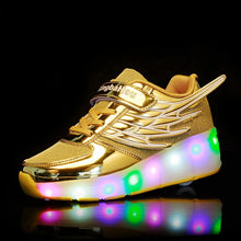 Load image into Gallery viewer, Roller Skate LED Light Shoes For Children Kids Sneakers With Wheels One wheels