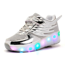 Load image into Gallery viewer, Roller Skate LED Light Shoes For Children Kids Sneakers With Wheels One wheels