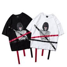 Load image into Gallery viewer, Harajuku Printed Tshirt Streetwear 2019 Spring Hip Hop Ribbon